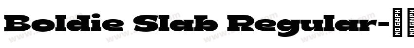 Boldie Slab Regular字体转换